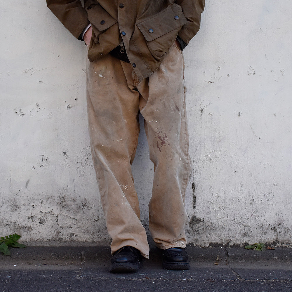 90's Dickies ペンキ！ シャドーチェックライナー ダックパンツ 231227H