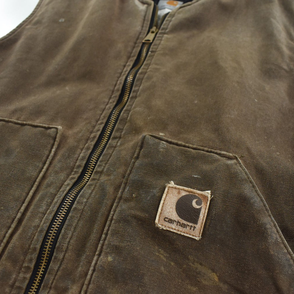 Y2K Carhartt V02 フェード チェスナット ダックベスト USA製 261023H