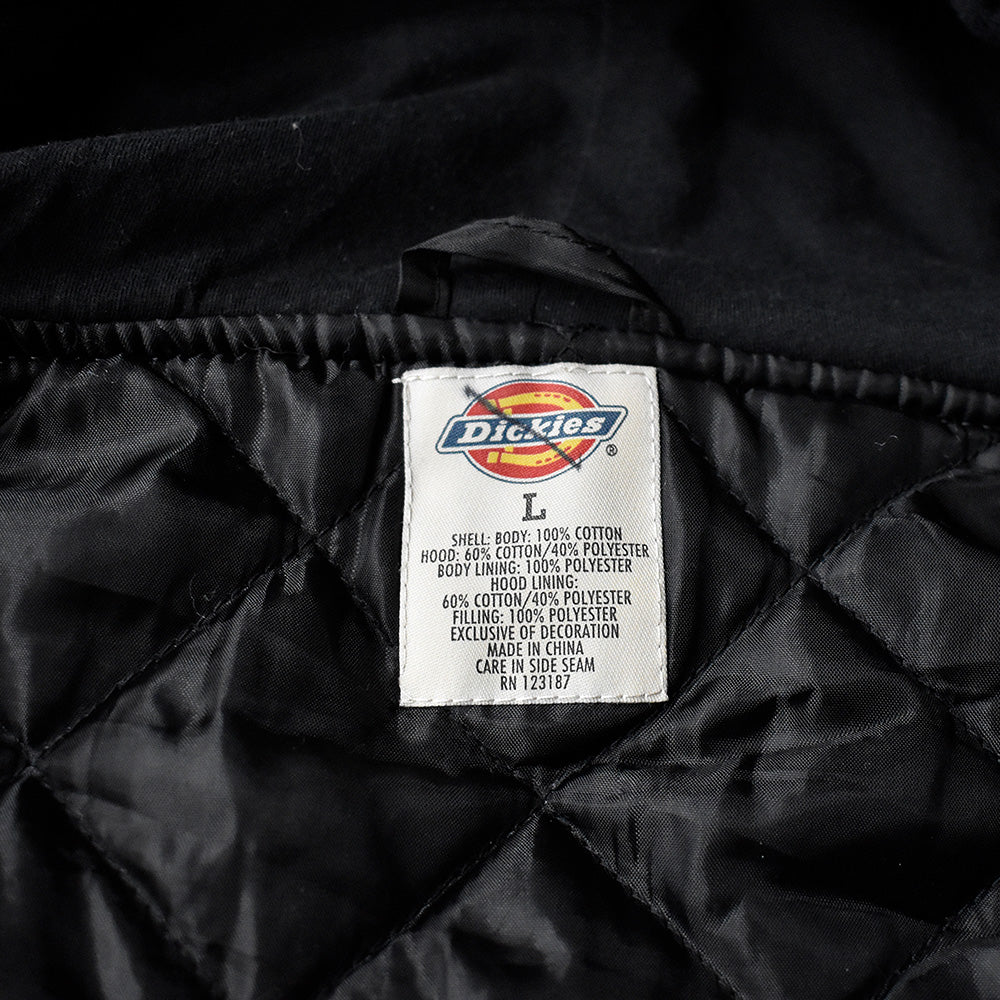 Dickies チェック柄 フード付きネルシャツ 中綿入り キルティングライナー 241103H