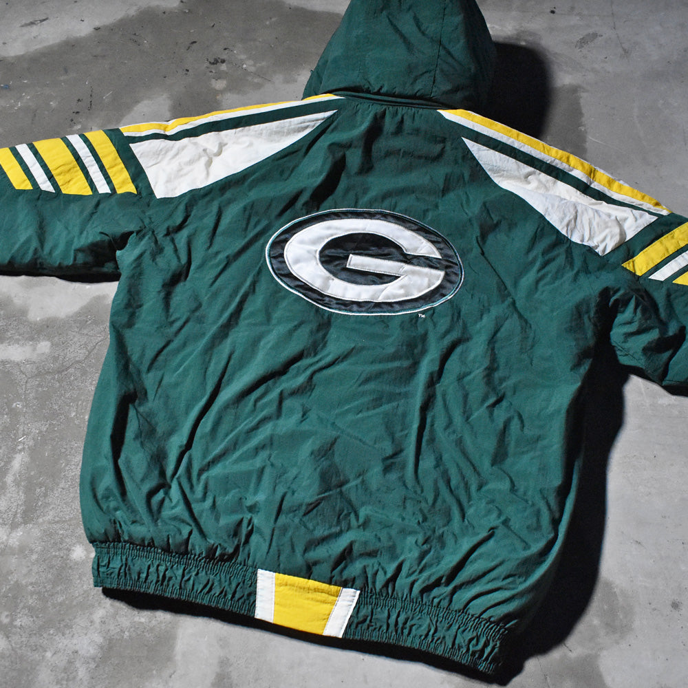 90-00s STARTER "NFL Green Bay Packers" 中綿入り ナイロンジャケット 240227