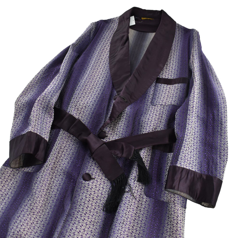 40's Skinner's Satin  Smoking Robe ガウン 260324H