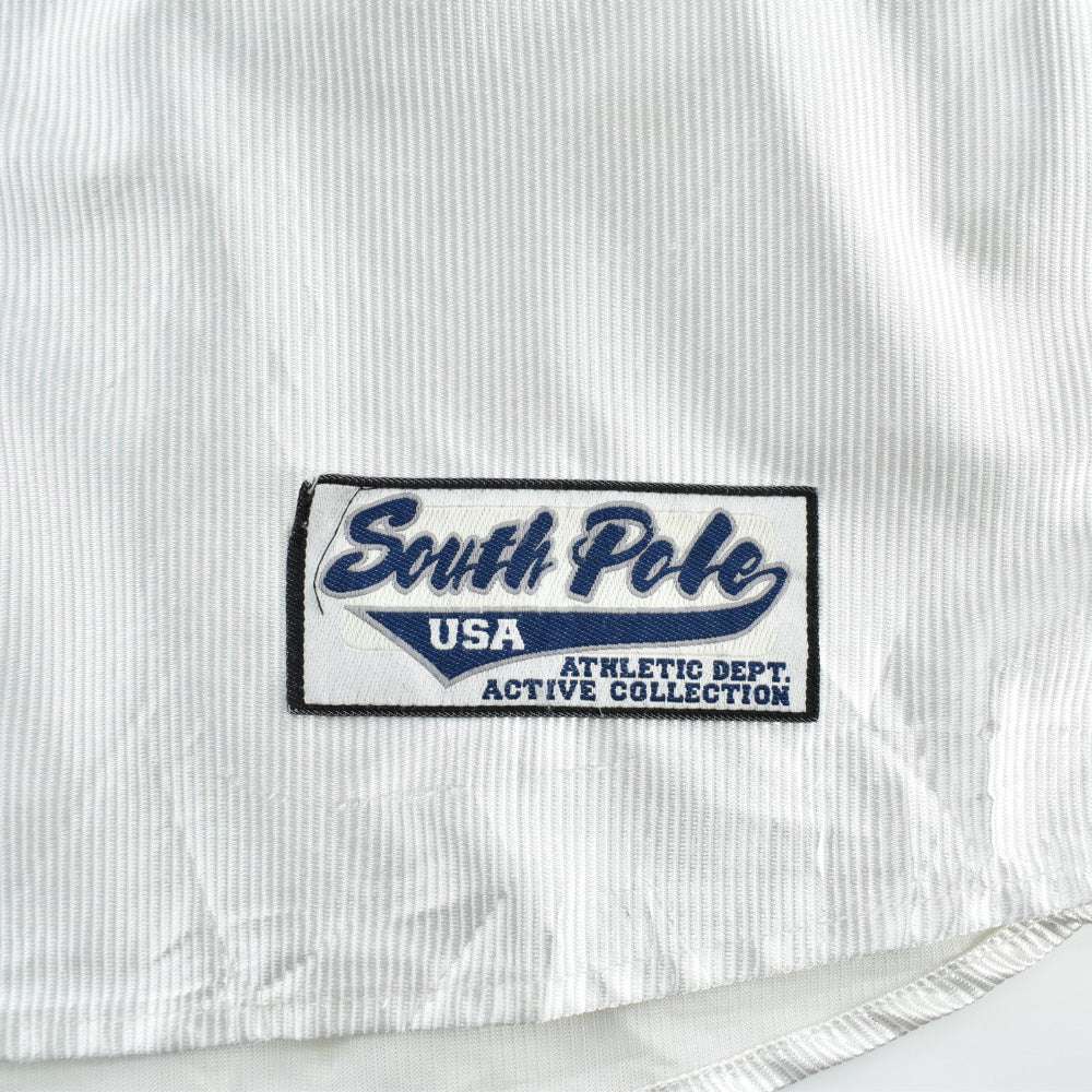 90's South Pole メタリック レーヤード ベースボールシャツ 260915H