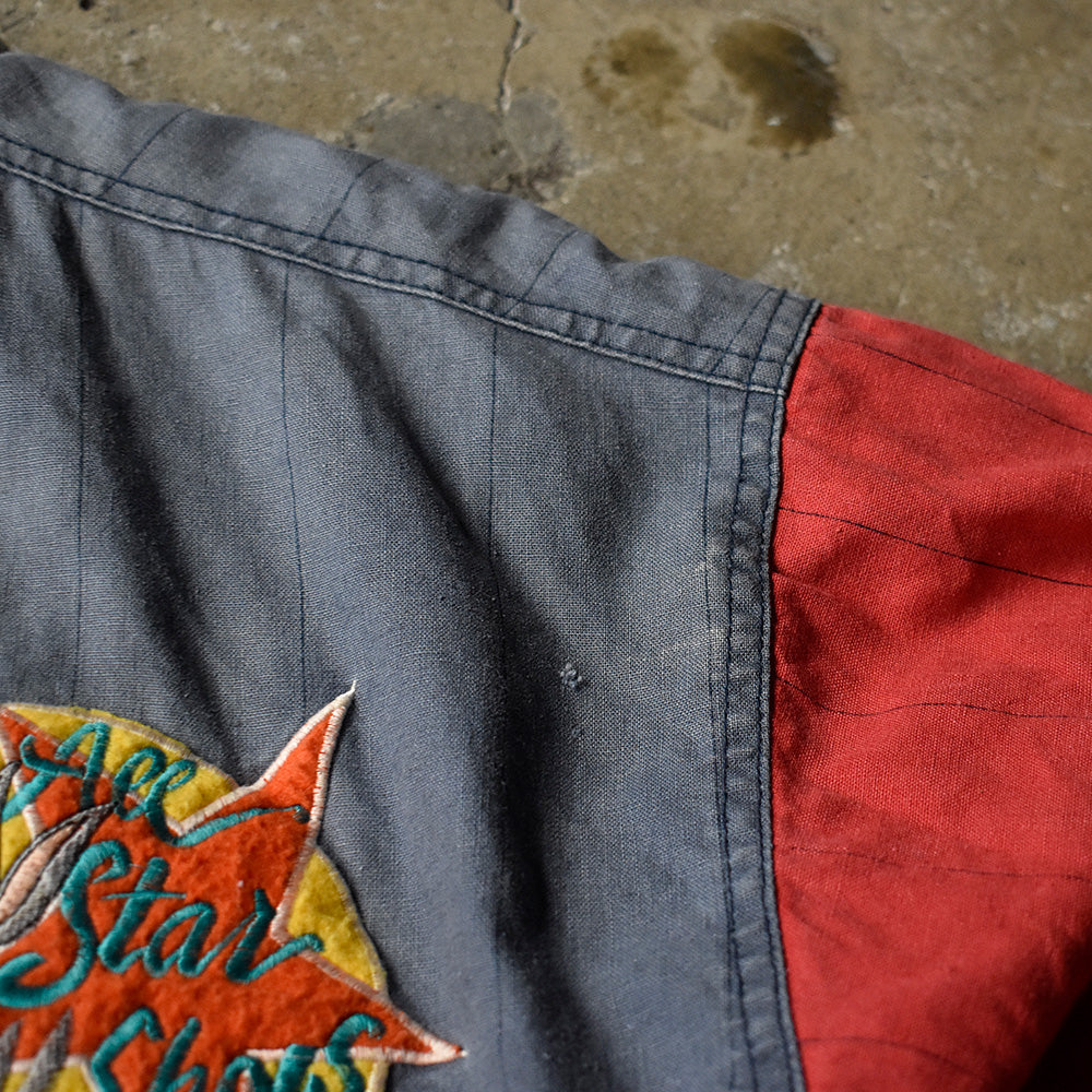 90's MIRAGE “Looney Tunes” 後付けチャンピオンロゴワッペン付き コットンジャケット 240129H