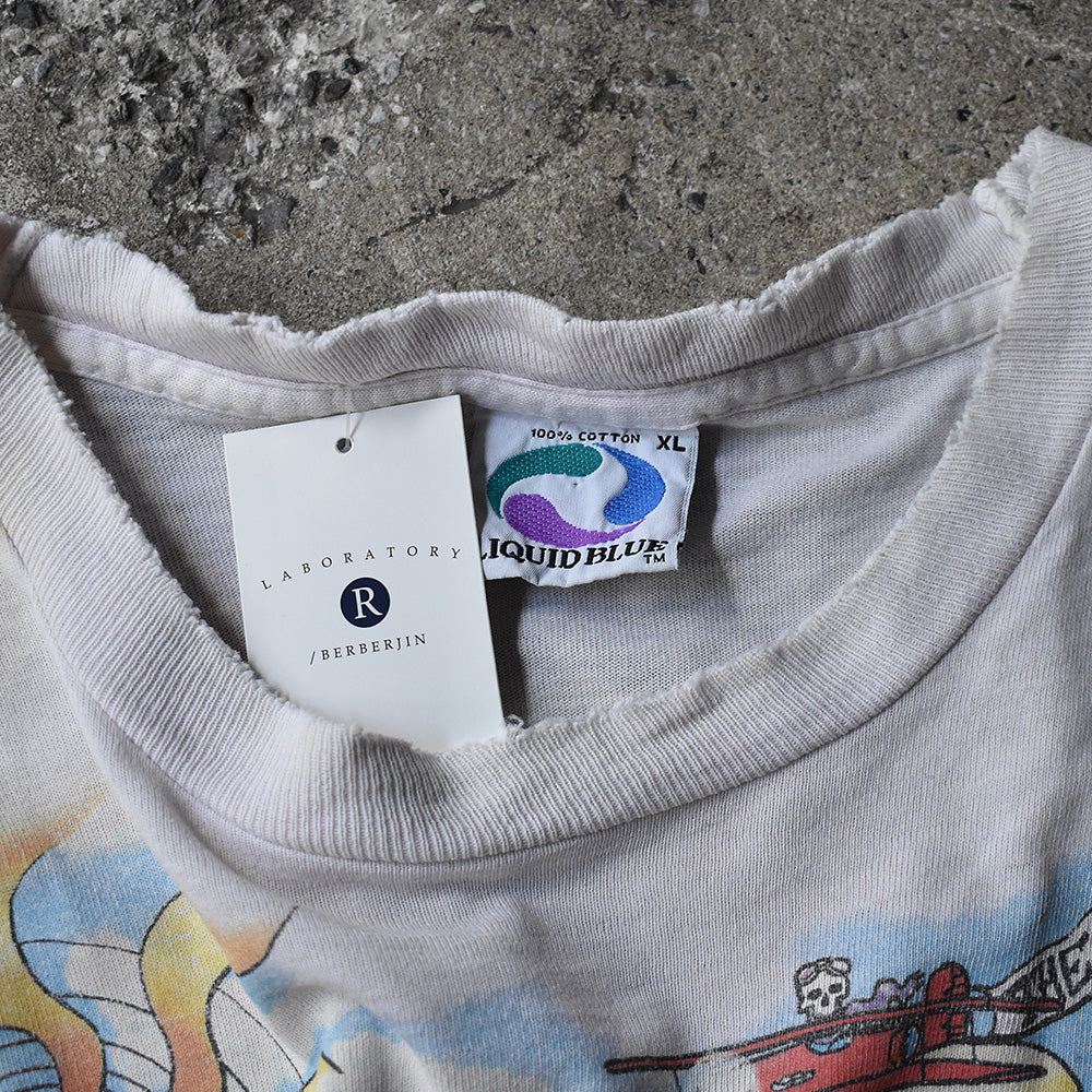 90's　LIQUID BLUE　Grateful Dead/グレイトフル・デッド　 "DEAD BEARS "　Summer Tour タイダイTee　230629H