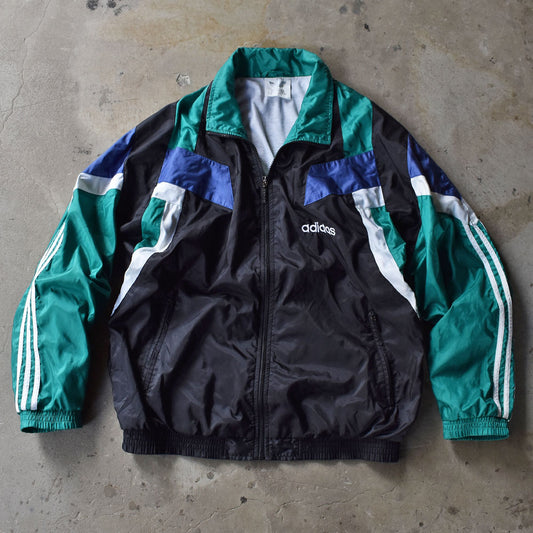 80's adidas/アディダス トレフォイルロゴ 裏地付き ナイロンジャケット 230828H