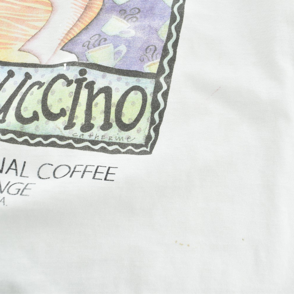 90's "CATPUCCINO" 猫 アートTシャツ USA製 260515H