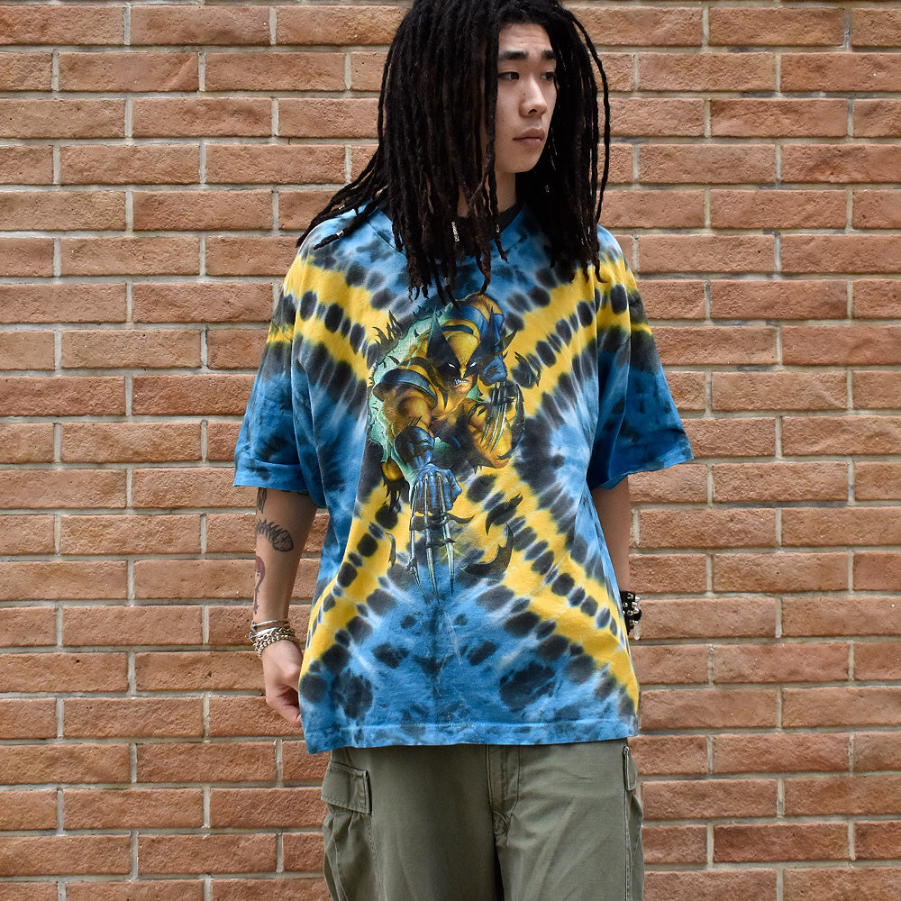 90's AOP！ “Wolverine“ タイダイTシャツ USA製 240524H