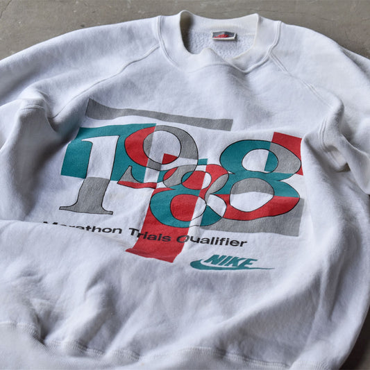 80’s NIKE “1988 marathon trials qualifiers” ロゴ スウェット USA製 231015