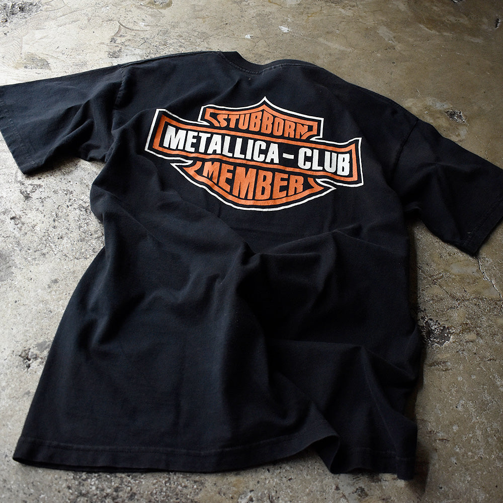 90's METALLICA “Metallica in Club“ Harley Logoパロディ！ Tシャツ 240730H