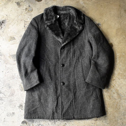 60's~70's チャコールグレー! ギャングコート 240131