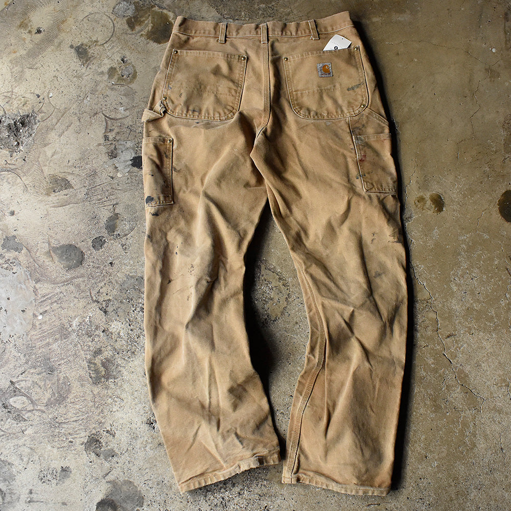 90's～ ペンキ！ Carhartt ダブルニー ダック ワークパンツ USA製 231129H