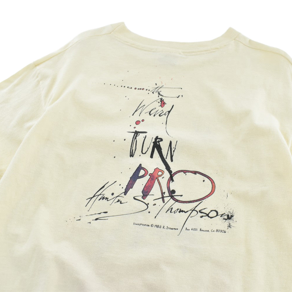 80's Hunter S. Thompson × Ralph Steadman "WHEN THE GOING GETS WEIRD" アートTシャツ 260821H