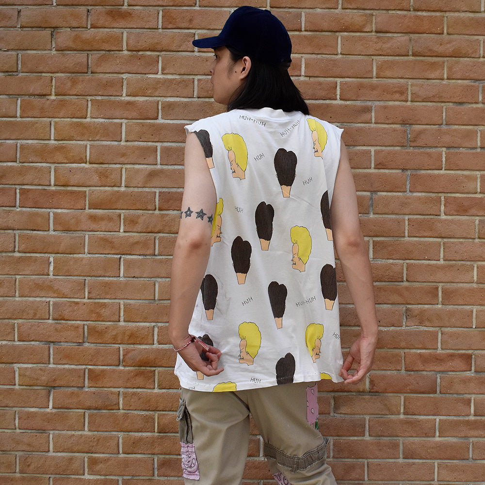 90's STANLEY DESANTIS MTV “Beavis and Butt-Head“ マルチ！ カットオフTシャツ 240811H