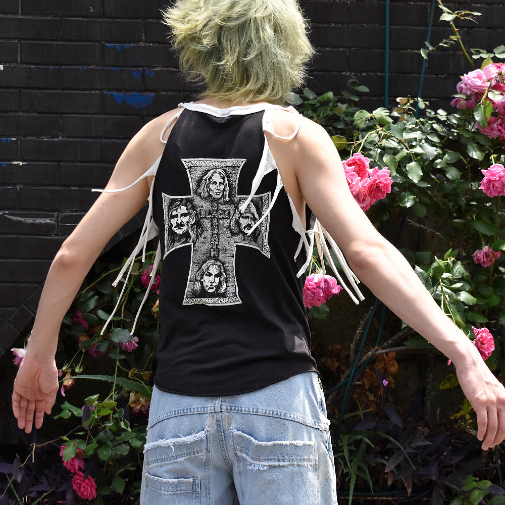 80's フリンジカスタム！ BLACK SABBATH “Heaven and Hel” Tシャツ 250521H