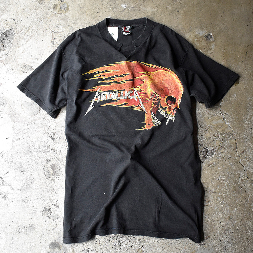 90's Metallica×PUSHEAD ファイヤースカル Tシャツ 240701H