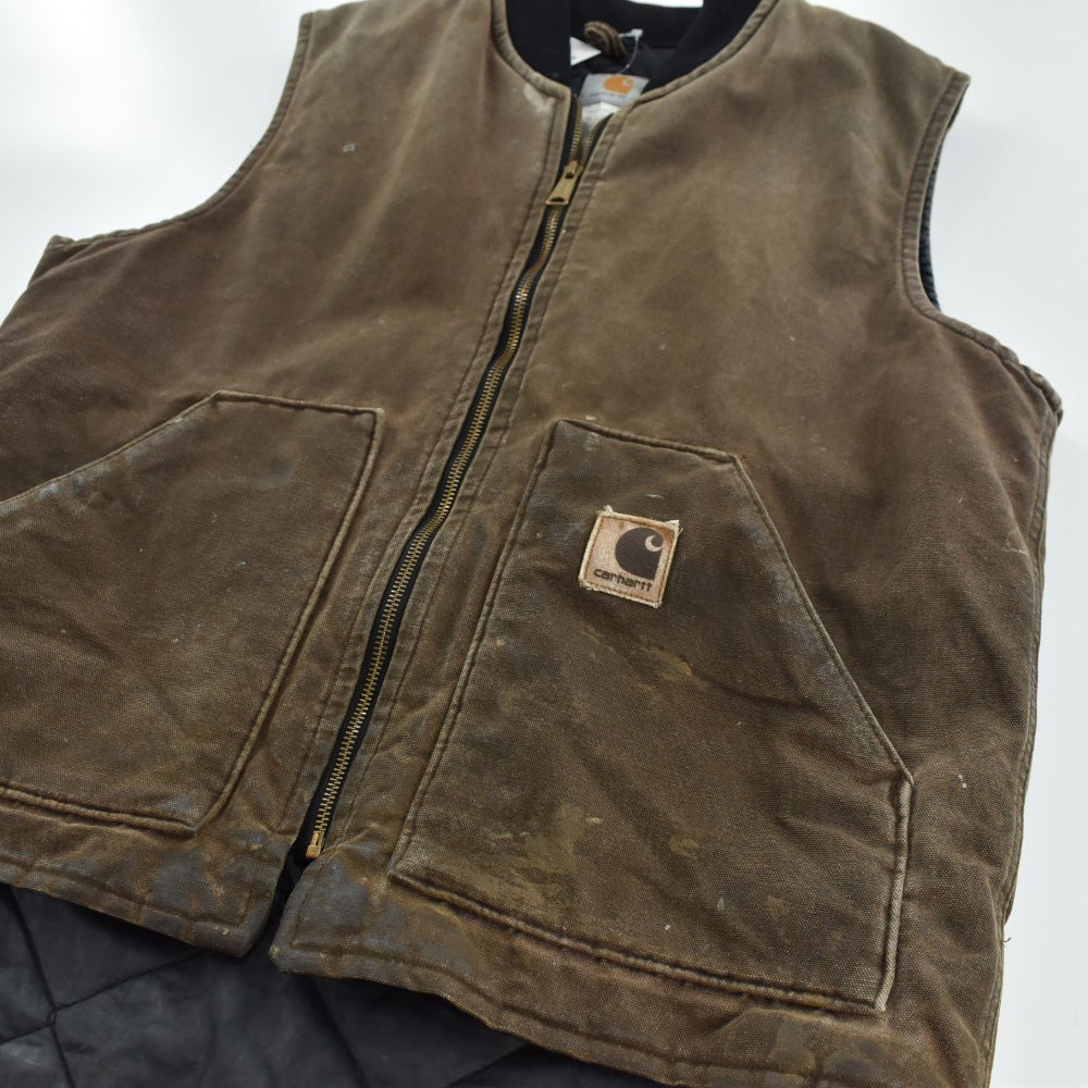 Y2K Carhartt V02 フェード チェスナット ダックベスト USA製 261023H