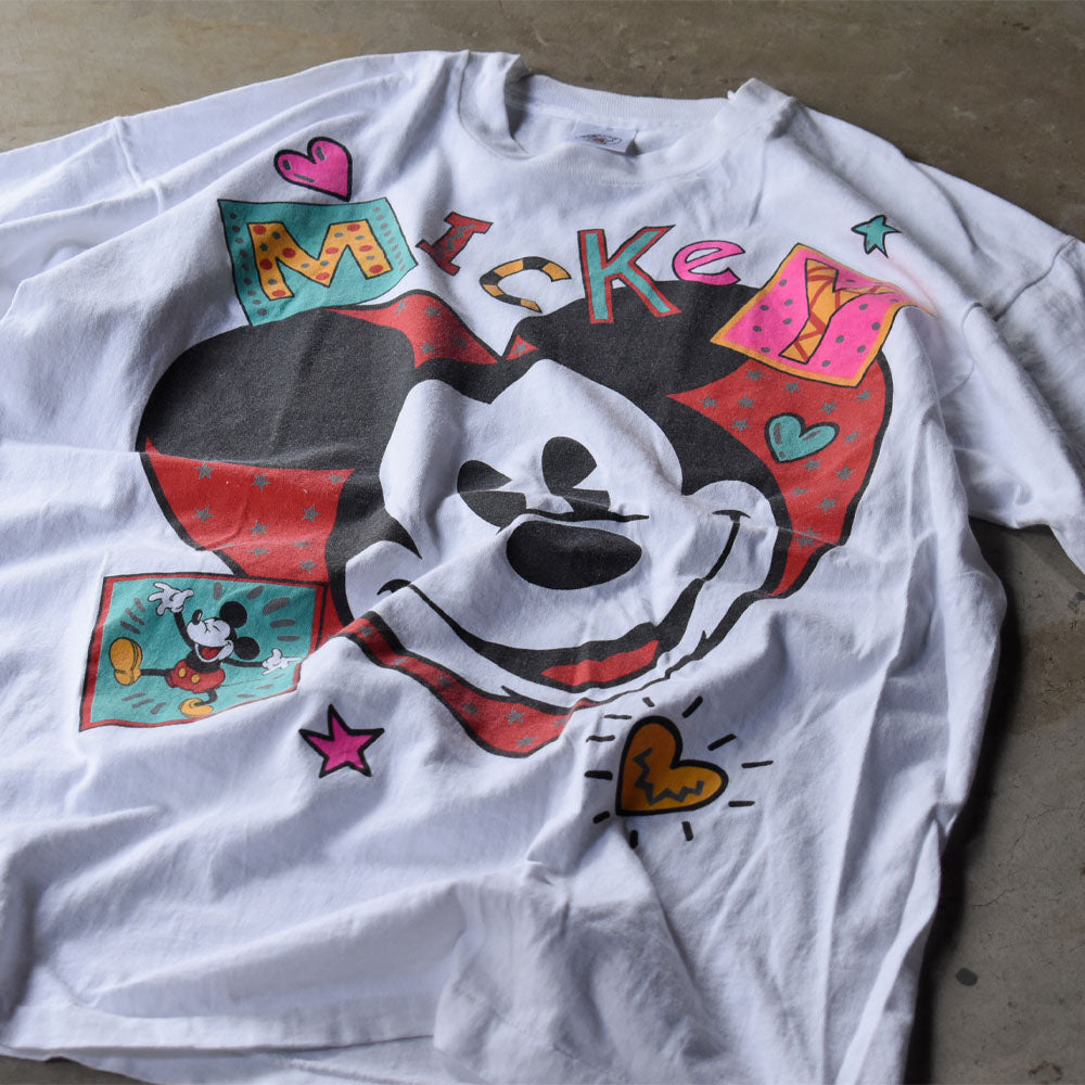 90’s Disney ”Mickey” キャラ Tシャツ USA製 240527