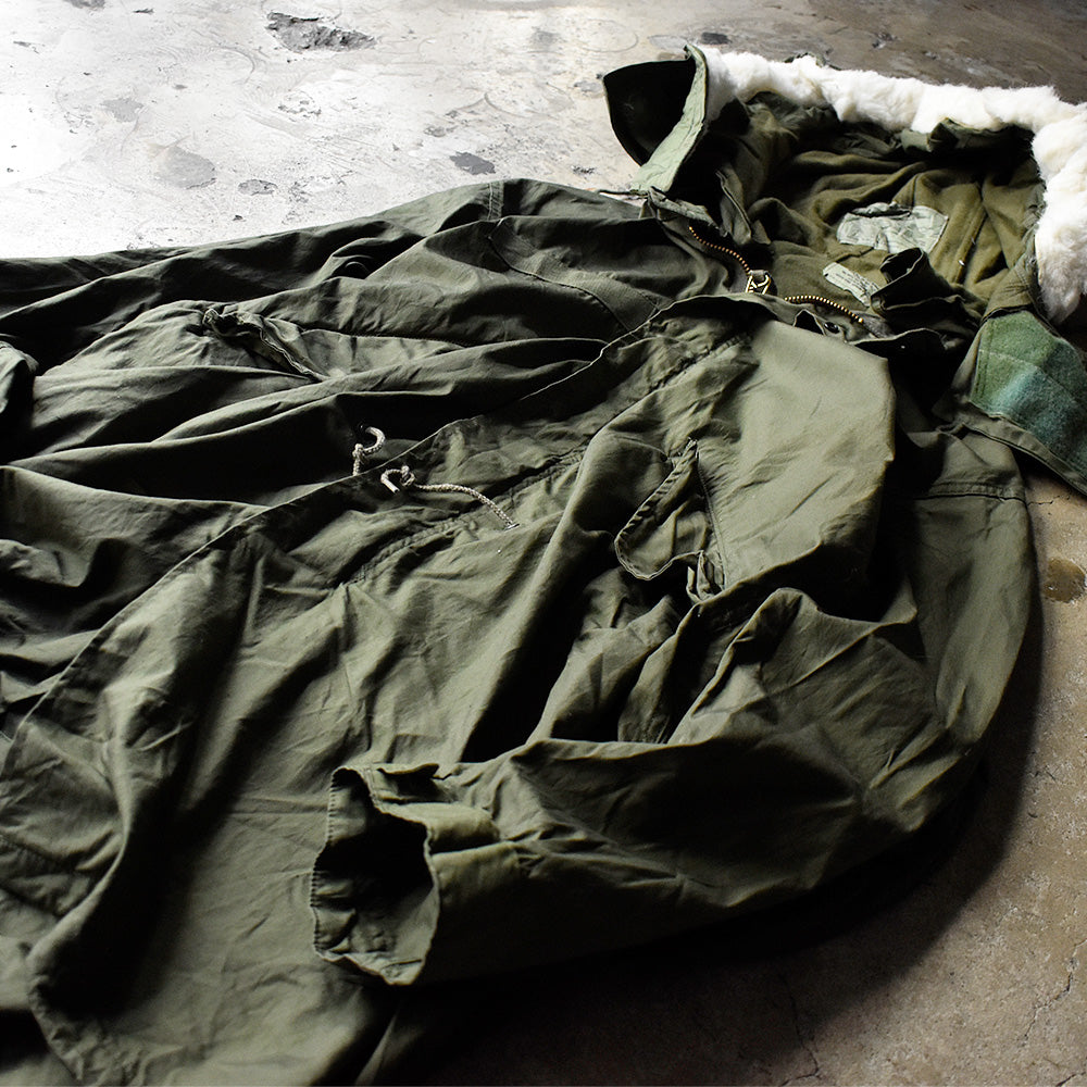 85's XS size！ M-65 フード付き フィッシュテール モッズパーカー グッドコンディション！ 240102