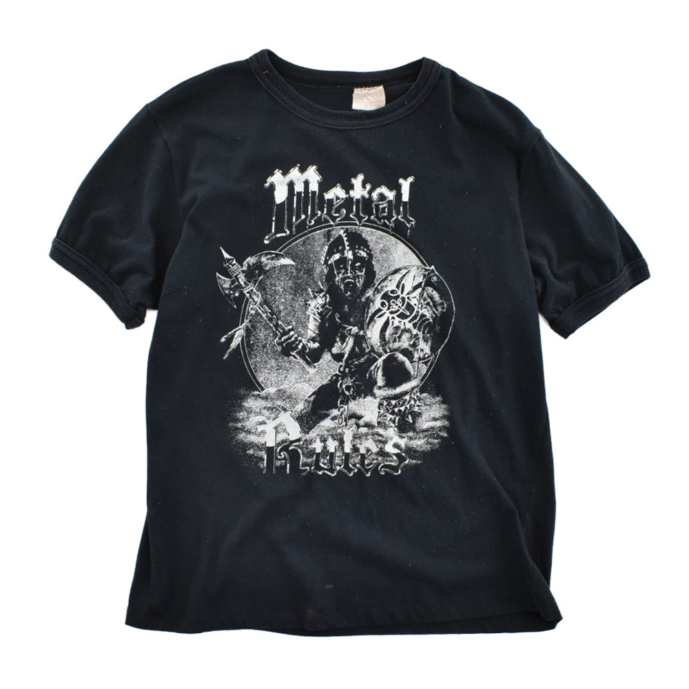 80's "METAL RULES" ヘヴィメタル ファンタジーアートTシャツ 260825H