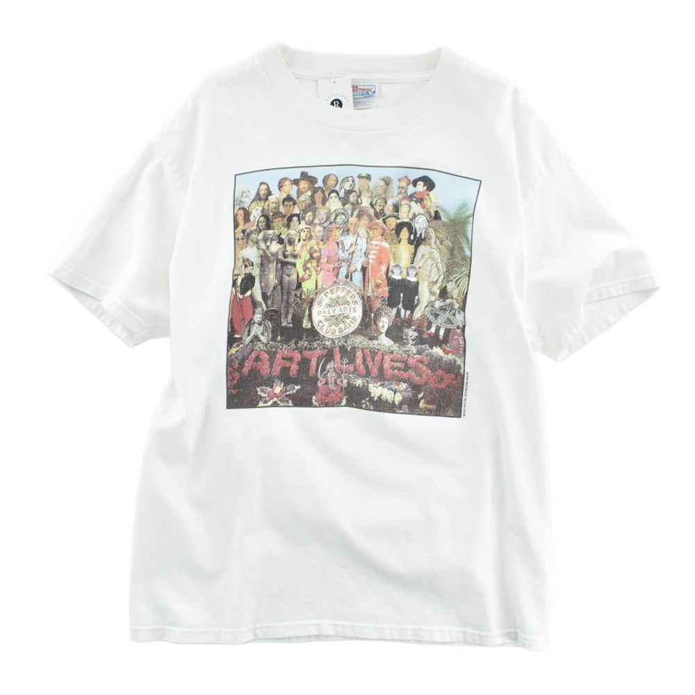90's "St Pepper's Only Arts Club Band / ART LIVES" アート パロディTシャツ 260616H