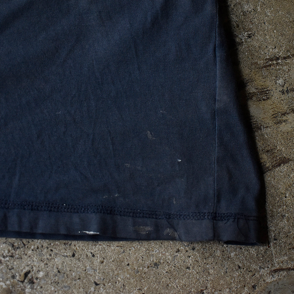 Y2K NIKE ペンキ！ブリーチ！ small swoosh logo刺繍 Tシャツ 241102H