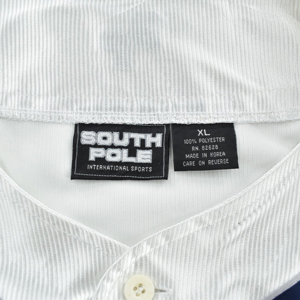 90's South Pole メタリック レーヤード ベースボールシャツ 260915H