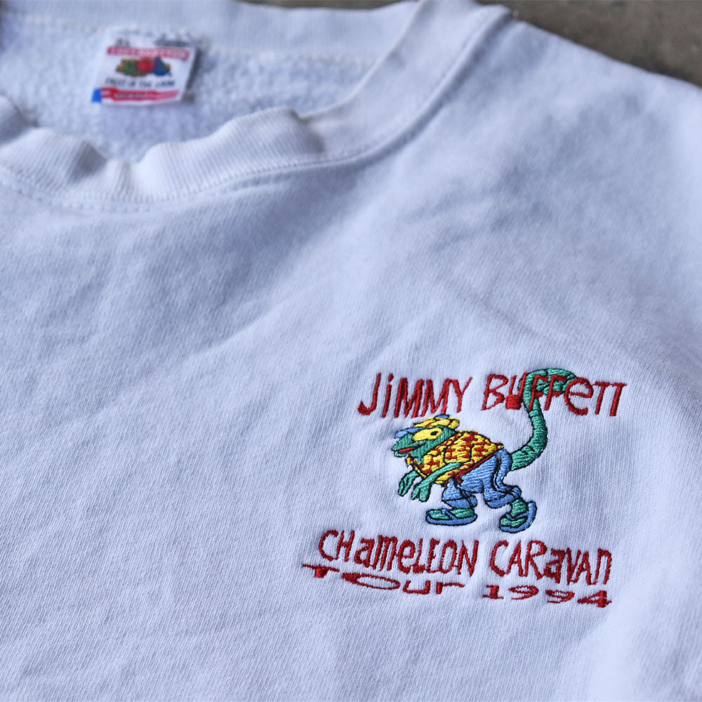 90’s Jimmy Buffett ”chameleon caravan tour 1994“ バンド スウェット USA製 240605