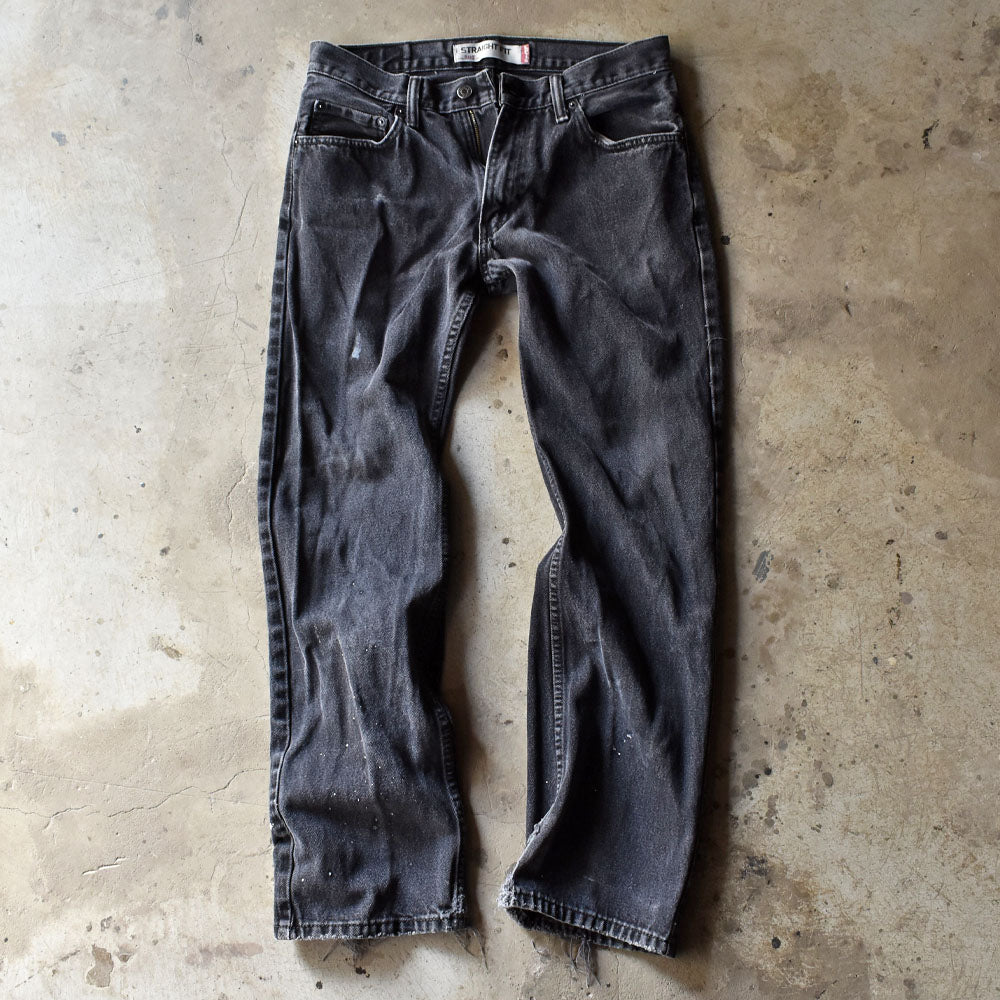 Levi's 505 “Straight Fit” ブラックデニムパンツ 240222