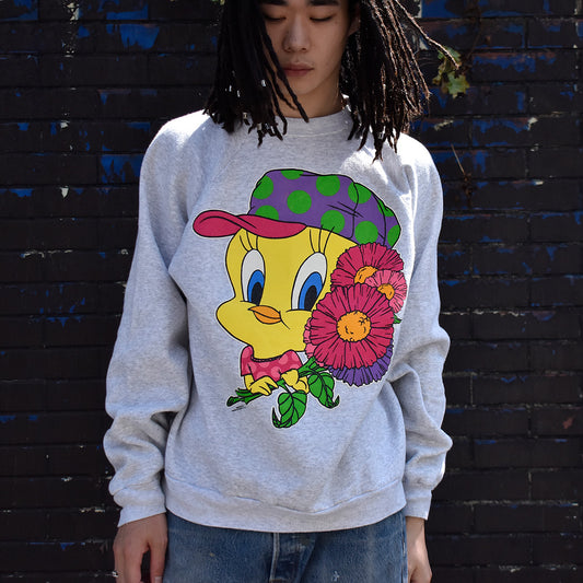 90's Looney Tunes “Tweety” スウェット USA製 230914