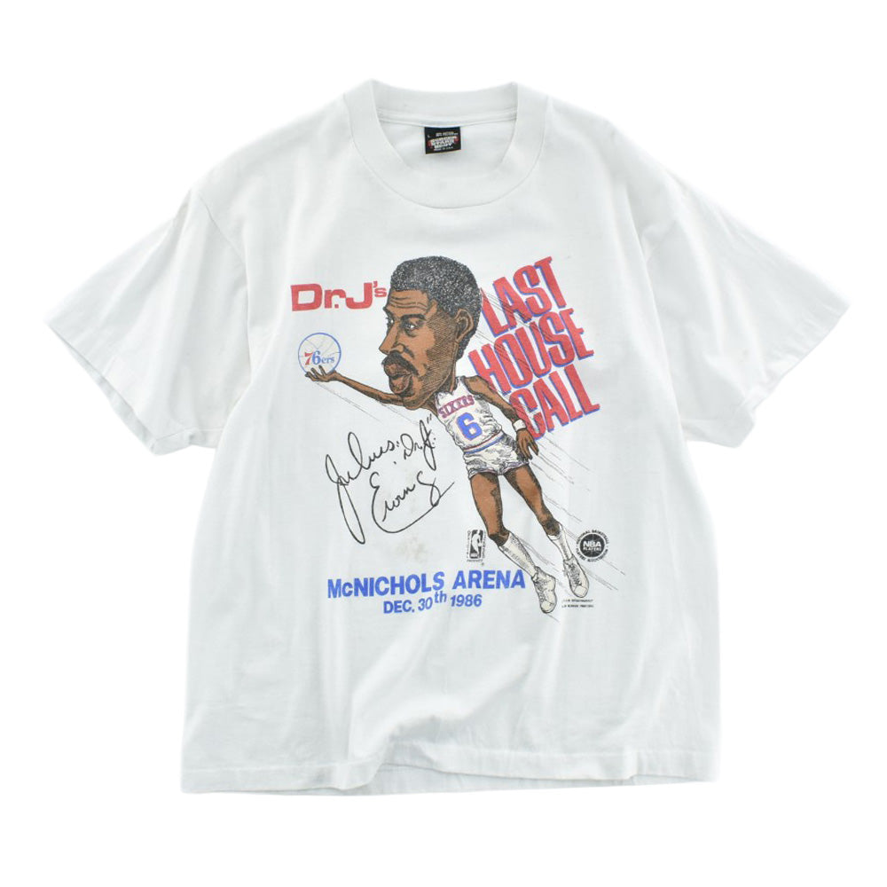 80's Julius Erving “Dr. J's LAST HOUSE CALL” NBA Tシャツ 260519H
