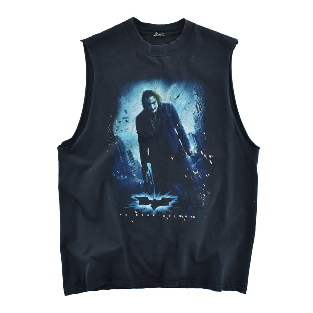 Y2K The Dark Knight "Joker" ノースリーブ ムービーTシャツ 260804H