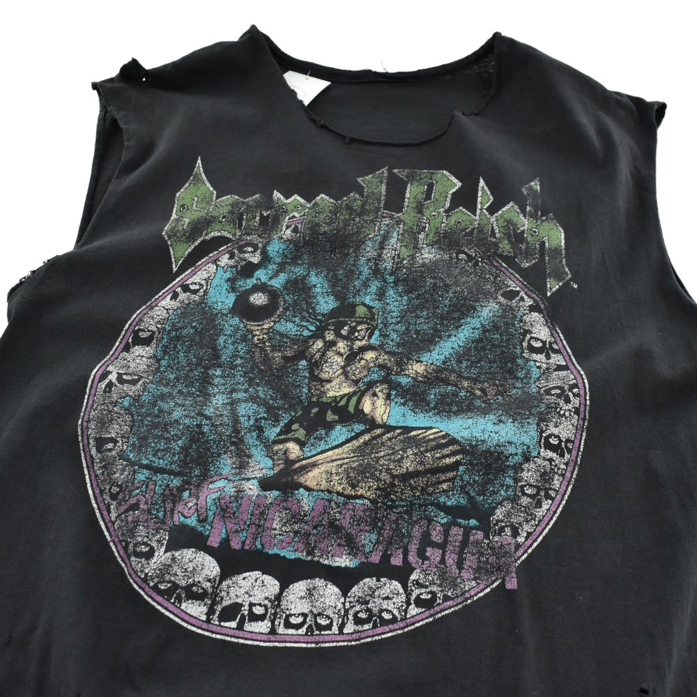 80's Sacred Reich "SURF NICARAGUA" スラッシュメタル カットオフ ロックT 260904H