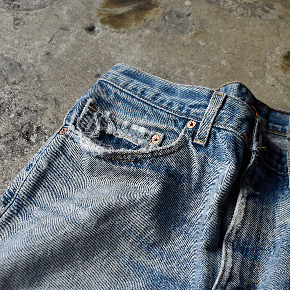 90's ダメージ！ Levi's 505 デニムパンツ USA製 231204H