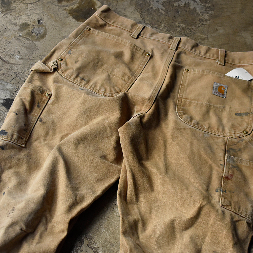 90's～ ペンキ！ Carhartt ダブルニー ダック ワークパンツ USA製 231129H