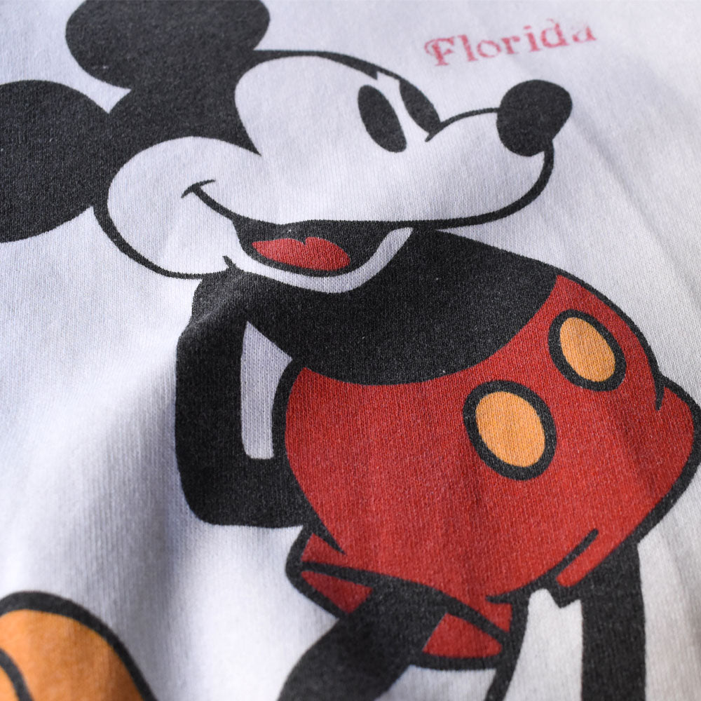 90’s Disney “Florida Mickey” ラグラン キャラクター スウェット  251024H