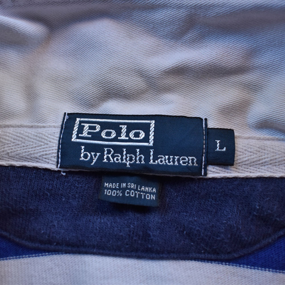 Y2K Polo Ralph Lauren/ポロ ラルフ ローレン “COSTOM FIT” スウェット ラグビージャージ 230921