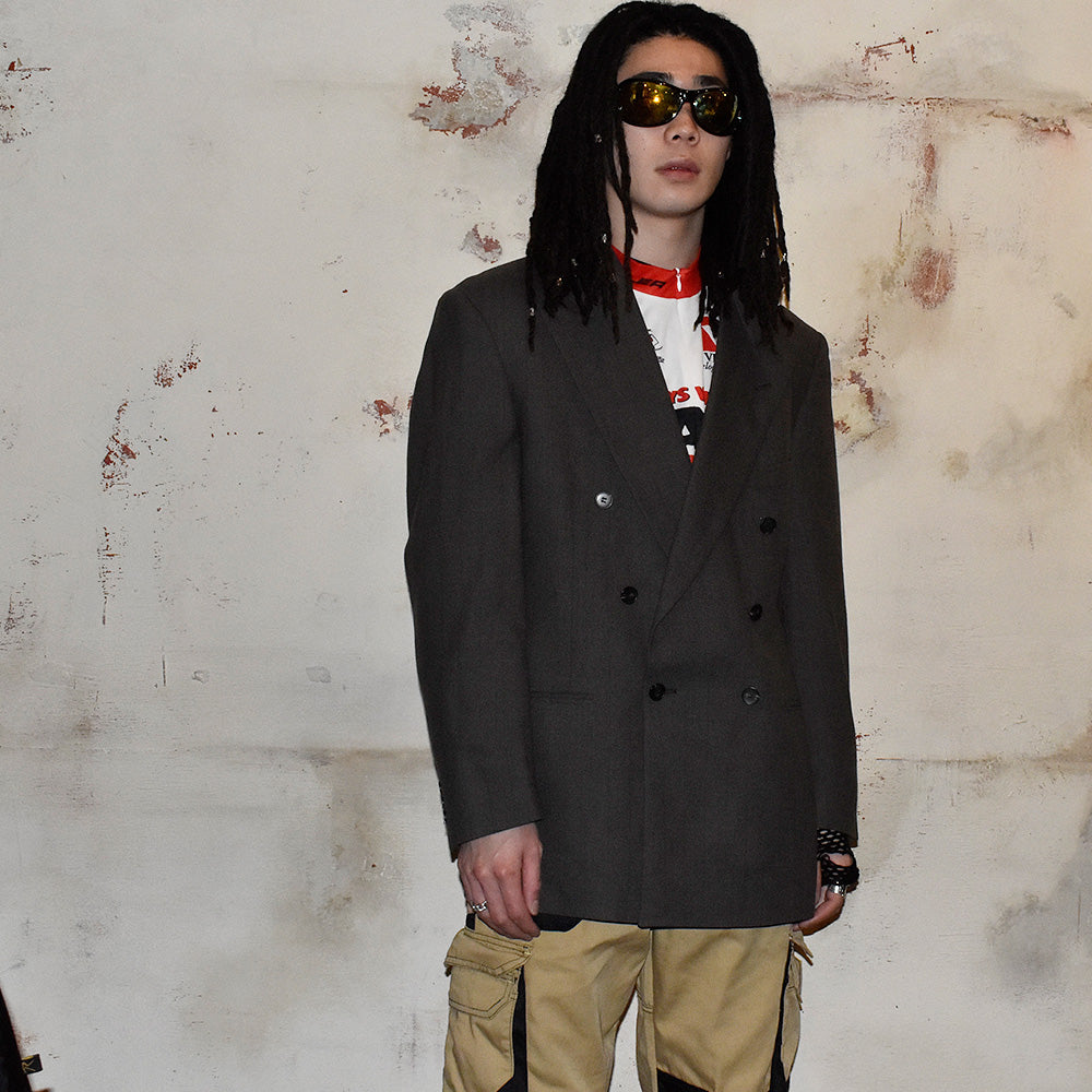 90's big size！ pierre cardin ダブル テーラードジャケット USA製 240330H