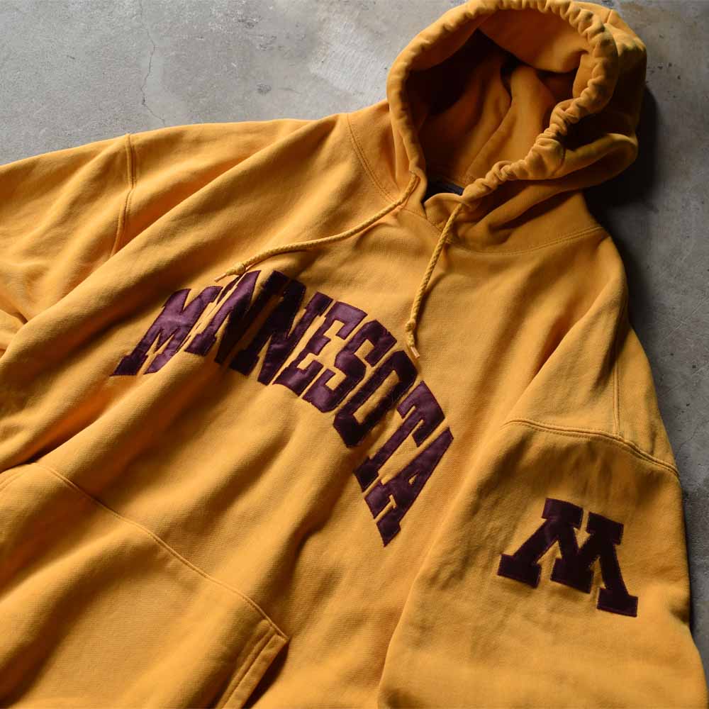チャンピオン リバースウィーブ MINNESOTA パーカー 2005〜2010年 マルーン 古着