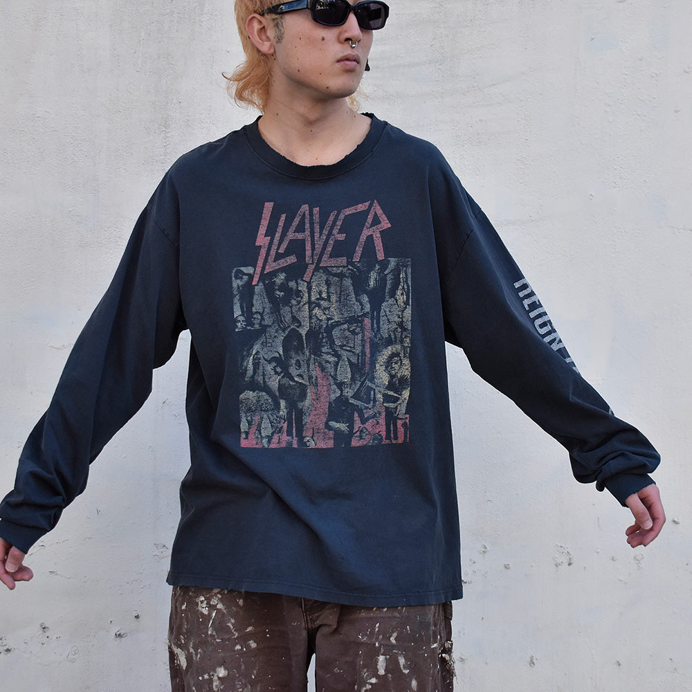 Y2K Slayer “Reign in Blood” 2003Tour ロングスリーブTシャツ 240113H