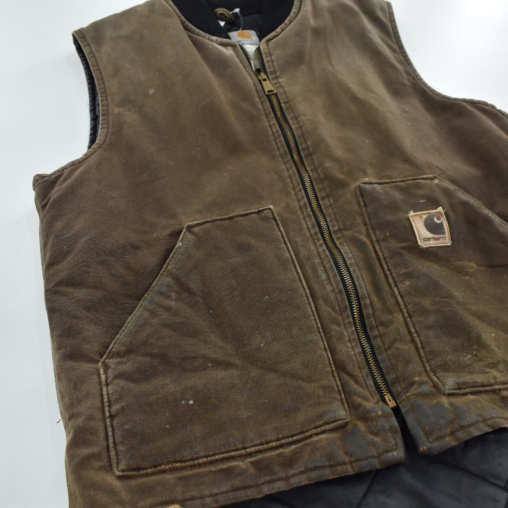 Y2K Carhartt V02 フェード チェスナット ダックベスト USA製 261023H
