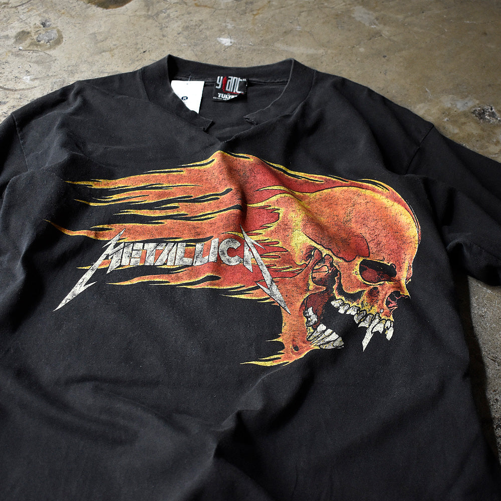 メタリカ×パスヘッド ファイヤースカル Tシャツ 90年代 ヴィンテージ