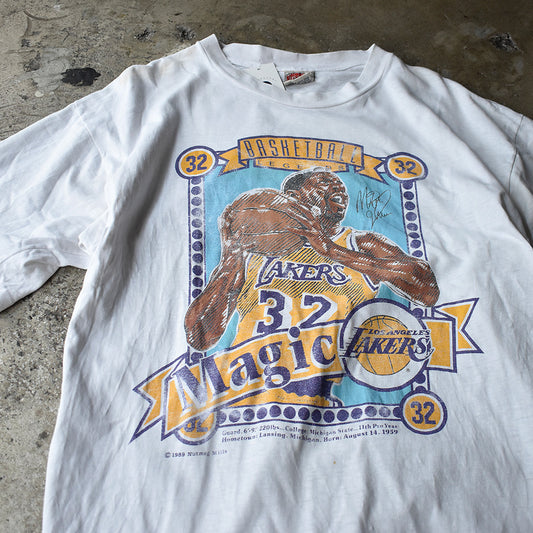 80's NBA Los Angeles Lakers “Magic Johnson“ Tシャツ USA製 250707H