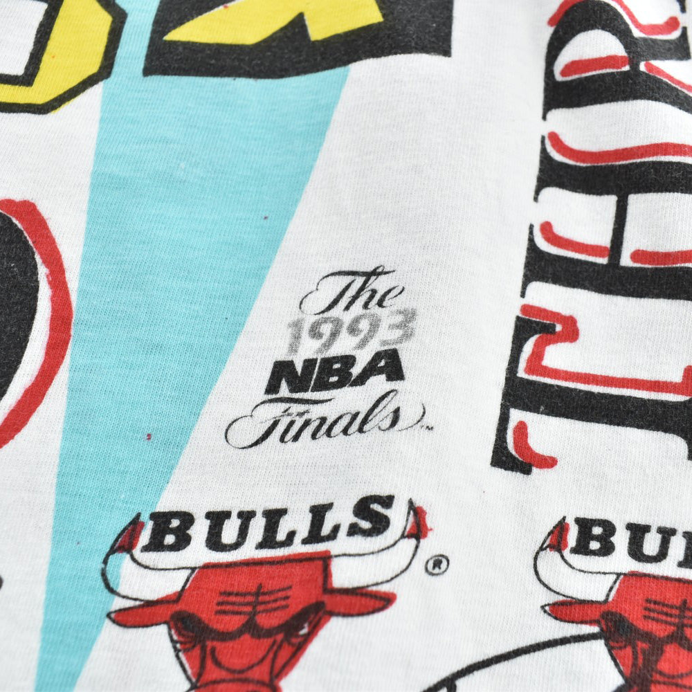 90’s AOP Chicago Bulls “1993 WORLD CHAMPS” NBA Tシャツ 260526H