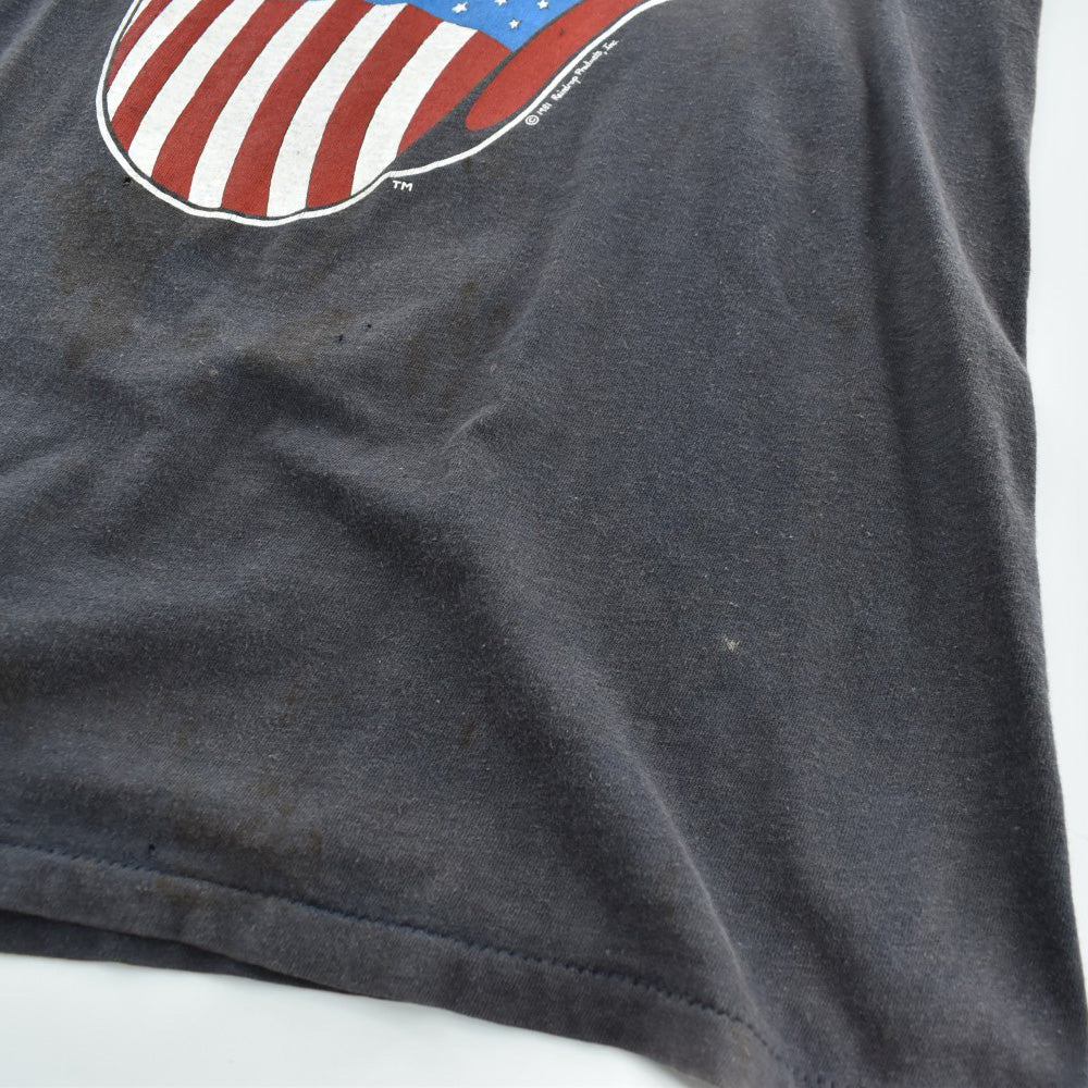 80's The Rolling Stones "North American Tour 1981" 星条旗ベロ ロックT 260710H