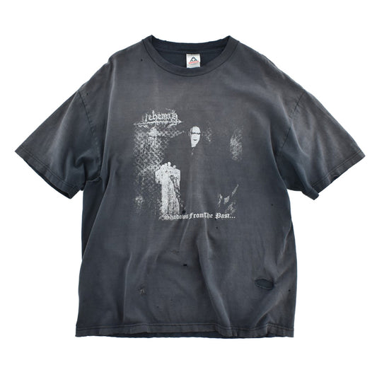 Y2K Nehëmah "Shadows From The Past..." ブラックメタル ロックTシャツ 260609H