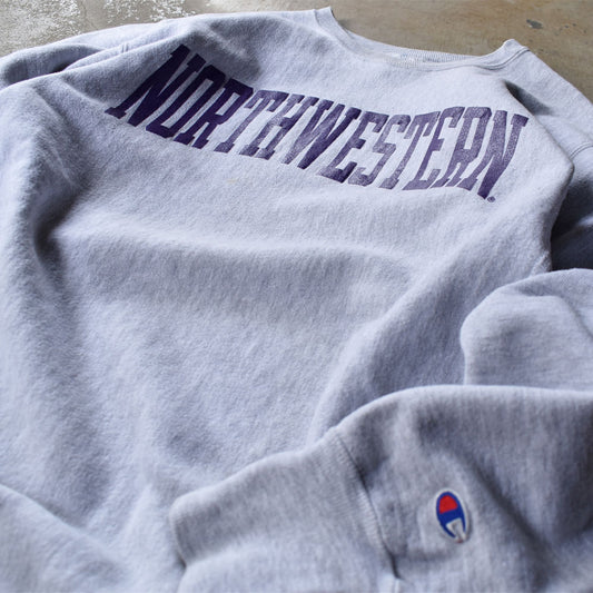 90's Champion/チャンピオン XXLサイズ! “NORTHWESTERN” RWスウェット USA製 230603