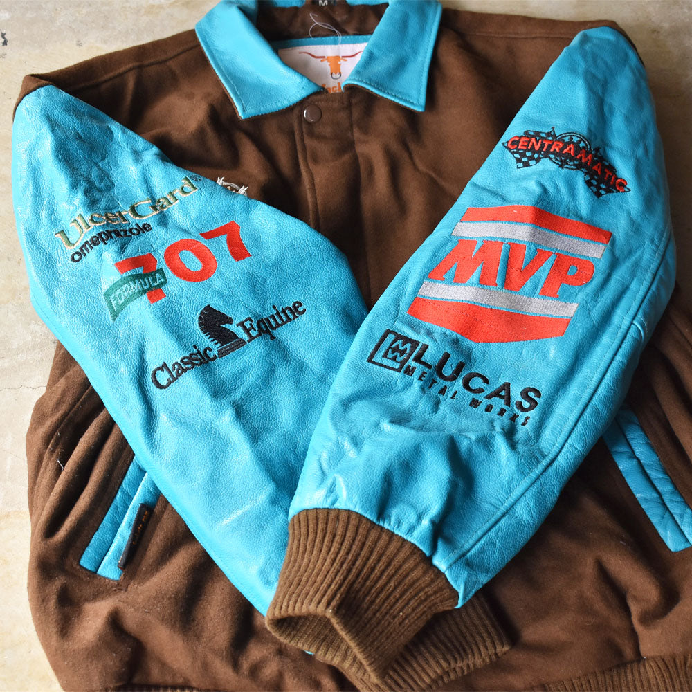 Rodeo Jacket.com ナイスカラー！ チョコミント配色 バーシティ アワードジャケット 240129