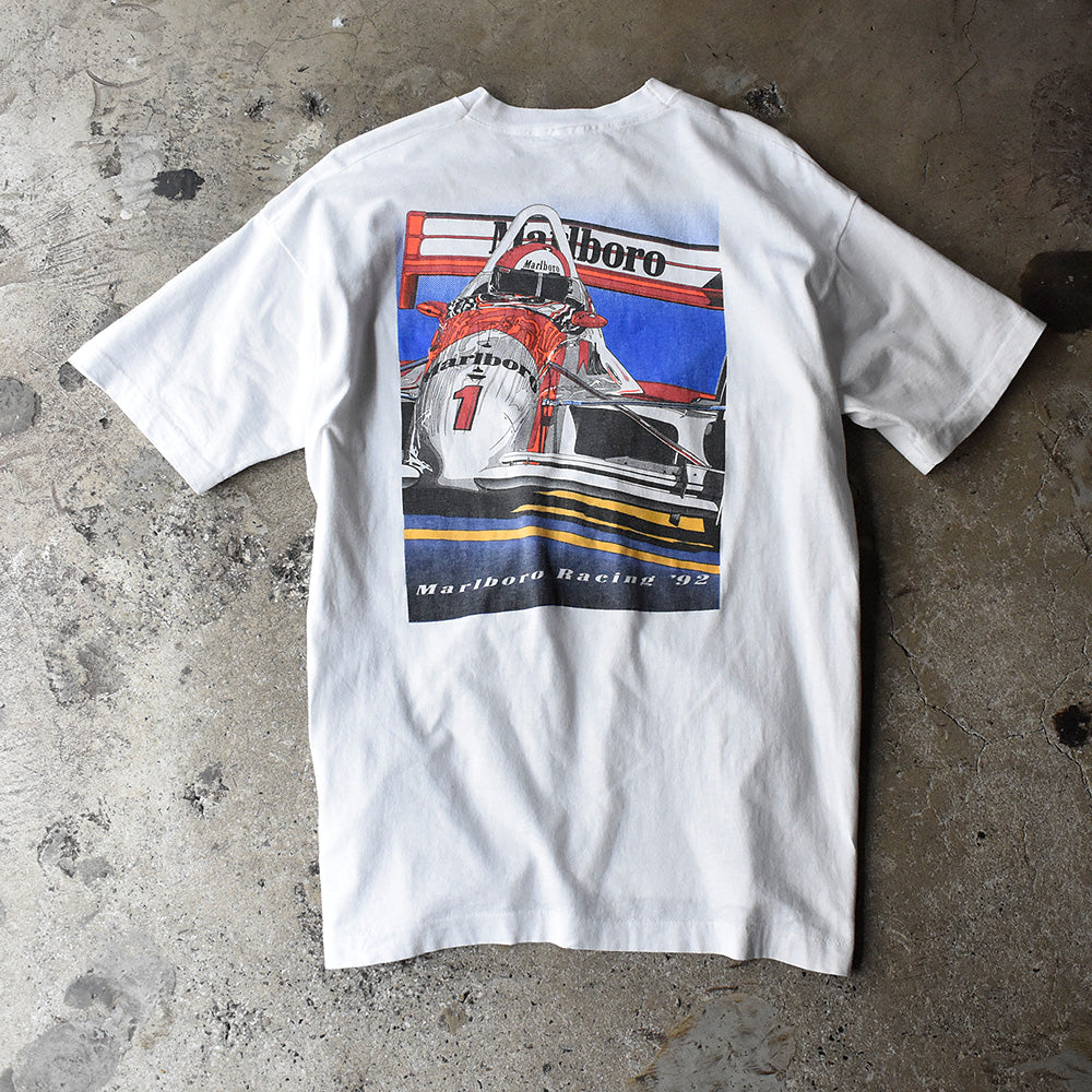 90's “Marlboro“ Racing '92 ポケットTシャツ USA製 250413H