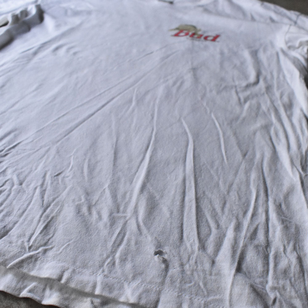 90's WILD OATS “Budweiser” 両面プリント カエル ビール 企業 Tシャツ USA製 240509