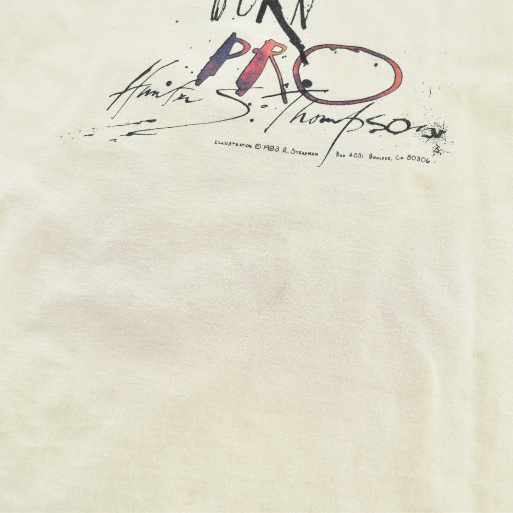 80's Hunter S. Thompson × Ralph Steadman "WHEN THE GOING GETS WEIRD" アートTシャツ 260821H